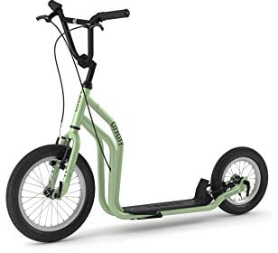 Yedoo City Scooter RunRun 16/12 Zoll grün | Tretroller mit Offroad-Reifen | Nachfolgemodell des City New