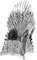 Fascinations ICX122 Metal Earth Metallbausätze - Game of Thrones Iron Throne, lasergeschnittener 3D-Konstruktionsbausatz, 3D Metall Puzzle, DIY Modellbausatz mit 2 Metallplatinen, ab 14 Jahre
