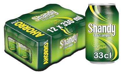 Cruzcampo Shandy Cerveza Limón Pack Lata, 12 x 33cl