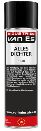 Allesdicht Spray, Dichtspray, wasserfester Flüssigkunststoff, flüssiger Kunststoff zur Abdichtung, 500 ml (Grau)