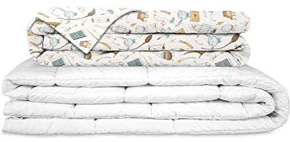 Gravity Therapiedecke Gewichtsdecke Incl. Baumwolle-Bezug Schlaufen Bezugssystem mit Reißverschluss - Zauberei Edition - Schwere Decke für Erwachsene/Jugendliche 135x200cm 6 kg