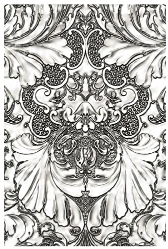 Sizzix 3-D Texture Fades Embossing Folder Damask by Tim Holtz, 665733