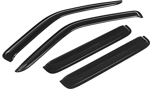 Visières Fenêtre Côté Voiture 4 Pièces Voiture Côté Fenêtre Visières Déflecteurs Vent Pour Toyota Pour Hillux LN106 1988-1997 Auvents Abri Porte Fenêtre Visière Évent Pare-soleil Visière d'aération fe