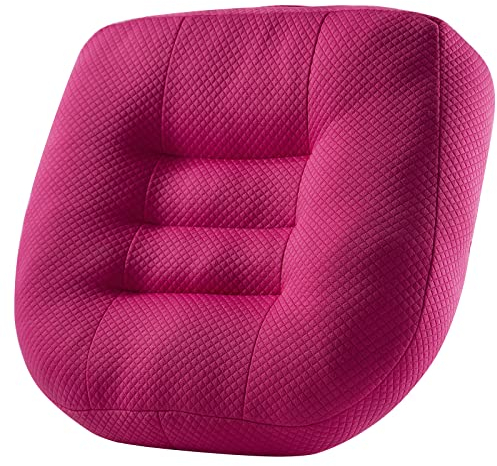 WYJHNL Ergonomisches/Orthopädisch Sitzkissen Kissen für Bürostuhl/Auto, Sitzauflage/Sitzauflagen/Sitzerhöhung Auto Erwachsene Sitzerhöhung für Hintern, rückenschmerzen, Boden, Stuhl 40x40cm pink