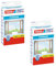 tesa Insect Stop Standard Fliegengitter für Fenster im 2er Pack - Insektenschutz zuschneidbar - Mückenschutz ohne Bohren - 1 x Fliegen Netz - 150 cm x 180 cm - Weiß