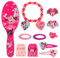 Disney Minnie Mouse 11pcs Girls Kids Hair Accessories Clips Comb Bands and Beauty Set