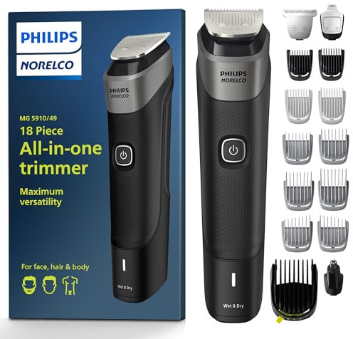 Philips Norelco Multigroom 5000 Men's All-in-One Trimmer for Face, Head, Body & Below-The-Belt Grooming