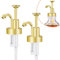 NiHome Dosierpumpe Sirupspender 2er-Set, Wiederverwendbarer Pumpspender für Kaffeesirup und Ahornsirup Flaschen, Multifunktionaler Spender für Seife und Heimdekoration（Goldene