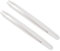 QUARKZMAN 93302 Plastique Pince à épiler x 2PCS Anti-statique Incliné Pointe pour Électronique Réparation, 4.7 Longueur Blanc