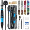Windspeed Upgrade Hotfix Rhinestone Applicator Tool, Rapid-Heating Hot Fix Setter for Bedazzler Kit Hotfix Applicator for Crafts, 15 Color Rhinestones/ 7 Tips/Tweezers/Pencil/Brush (Blue)