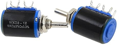JMORCO 10PCS WXD3-12 WXD3 12 1W 100 220 470 1K 2K2 3K3 4K7 10K 22K 33K 47K Ohm 100R 220R 470R 2,2K 3,3K 4,7K Draht Potentiometer (Size : 3.3K Ohm)
