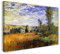 Leinwandbild (40x30cm) Claude Monet: Weg durch die Mohnfelder, Ile Saint-Martin, Leinwand auf Keilrahmen gespannt und fertig zum Aufhängen, hochwertiger Kunstdruck aus deutscher Produktion