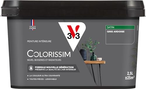V33 Peinture multi-supports Colorissim® Gris ardoise satin 2,5L