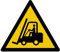 W014 - Danger Chariots élévateurs à fourche et autres véhicules industriels - Panneau et Signalétique d'avertissement - Dimensions au choix - Norme ISO 7010