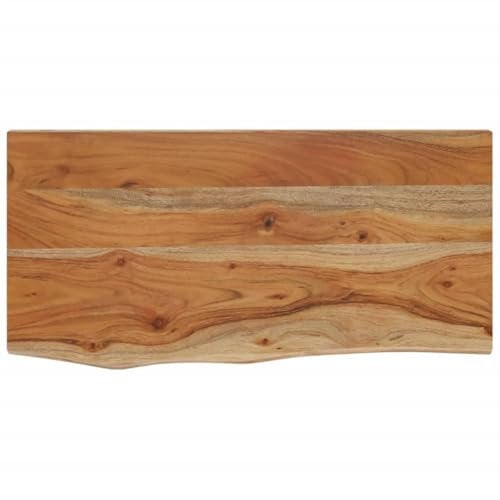 vidaXL Wandregal 60x30x2,5 cm Rechteckig Massivholz Akazie Baumkante