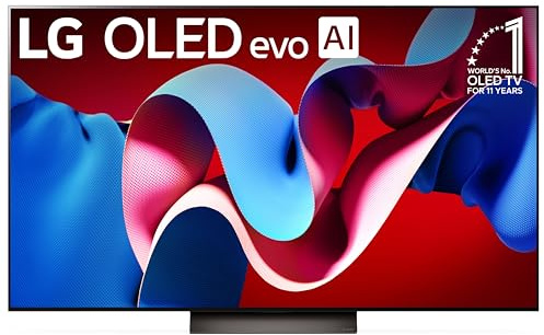 LG 65-Inch Class OLED evo C4 Series Smart TV 4K Processor Flat Screen with Magic Remote AI-Powered with Alexa Built-in (OLED65C4PUA, 2024)