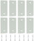 Door Edge Filler Plate - Door Hole Cover Plate 1-1/8 × 2-1/4 in Deadbolt Cover Plate for Door Edge Hole Filler Plate, Gray Deadbolt Hole Cover Plate (8 Pack)