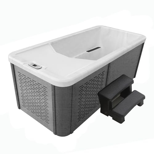 CANADIAN SPA CO. Chill Therapy Spa, Outdoor Spa Winterfest, 1 Person, Spa für Kältetherapie, Temperatur bis zu 5 Grad, kein EIS erforderlich, inkl Stufen