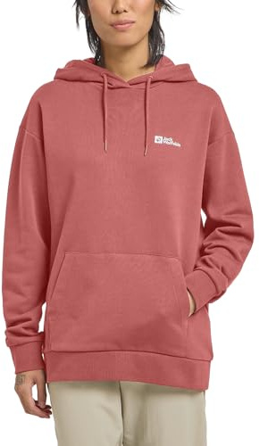 Jack Wolfskin Damen Essential Hoodie W Kapuzenpullover, Mineral red, S