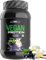 Poudre de protéine végétalienne - Protéine végétale de pois, riz, amande et chanvre - Sans soja - Délicieuse & crémeuse - (750 g, Vanille Cassis)