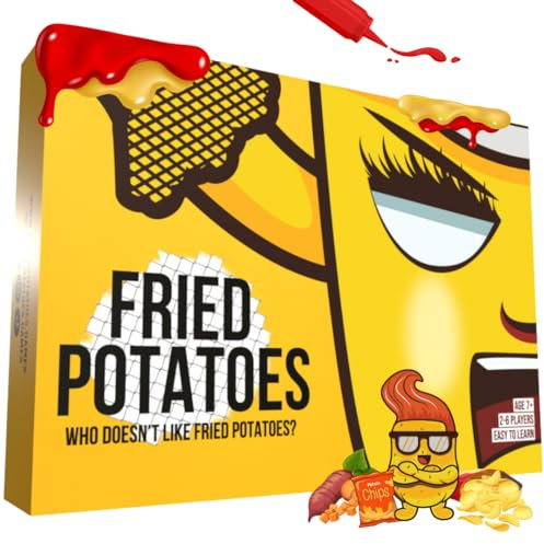 Fried Potatoes Card Game Original Edition - Inglés - Estrategia, velocidad y adicción garantizadas - ¡Freír a tus oponentes en este Slagfestijn para la familia! - Embalaje de lujo