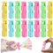 24 PCS Food Clips, Food Storage Bag Clips, Bread Bag Clips for Food Storage with Air Tight Seal Grip, Food Clips Bag Sealing Clips, Plastic Sealing Clip for Bread Reusable (4 Color)