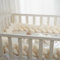 GYCS Bettschlange Geflochten Seitenschläferkissen Baby Geflochtene Nestschlange Babybett Nestchen Knotenkissen Bettumrandung Seitenschläferkissen Knotenkissen Baby,A01,400CM