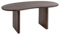 Wohnling Schreibtisch 180x90x75 cm Akazie Massivholz Computertisch Retro, Homeoffice Bürotisch Massiv Nierenform in Dunkelbraun, Holztisch Laptoptisch Arbeitszimmer
