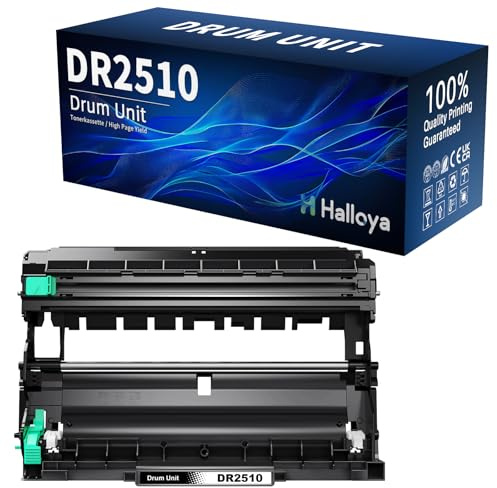 Halloya DR2510 Trommel Kompatibel für Brother DR-2510 DR2510 Trommel für Brother HL-L2400DWE HL-L2400DW HLL2445DW DCP-L2620DW DCP-L2627DW DCPL2660DW MFC-L2835DW MFC-L2827DW MFC-L2800DW MFC-L2860DWE