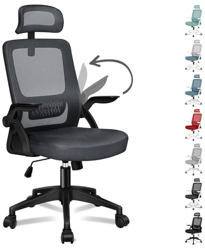 ALFORDSON Chair Bürostuhl ErgonomischSchreibtischstuhl 100% individuell einstellbar, Büro Stuhl, Gaming Stuhl, Computerstuhl Home Office Chair Ergonomic, Drehstuhl 180 kg,Grau
