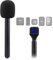 JCMOYUTY Stand for Magnetic Mic Holder DJI Mic Mini, Mic 1, Mic 2, Portable Handle for Rode Wireless Micro, GO 2 II, ME, Pro Wireless Lav Microphone Interview Handheld Handle Mount Adapter