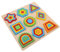 PHENOFICE 1 Satz Geometrisches Buntes Puzzlebrett Für Kinder Frühes Lern Und Entwicklungsspielzeug Hölzernes Zuordnungs Und Sortier-lernset