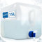 Stimo Premium Faltkanister 15L mit Hahn auslaufsicherem Schraubdeckel und Griff Faltbarer Wasserbehälter Wasserkanister