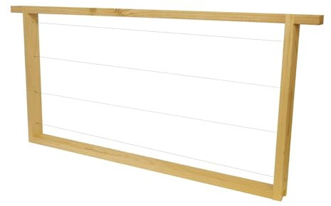20x Zander Rähmchen gedrahtet GERADE Seiten Linde und Lärche 477 x 220 mm