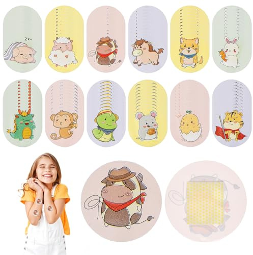 120 Pcs Cartoon Bandage Kids Toddlers Protect Wounds from Infection, Cartoons Adhesive Bandages, Children Bandages for Kids, Home First Aid, Vaccination Wounds Care