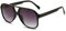 RUNHUIS Vintage Herren Polarisiert Sonnenbrille Damen Retro Oval 70er überdimensional Klassisch Pilotensonnenbrille UV400 Schutz (Schwarz/Lila-Grau)
