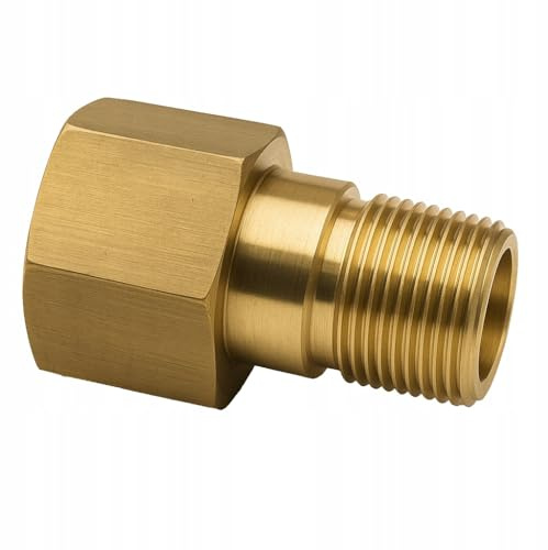Rosfix Adapter M18M-TR22F Messing EasyLock Kompatibel mit Kärcher HD HDS