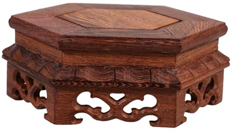 Gatuida Support Pour Pot De Fleurs En Bois Rétro Présentoir à Plantes En Pot Pour Intérieur Et Jardin Set De 3 Petits Supports Statables Pieds Stables Rehausseur Anti-humidité Décoratifs