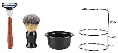 Uadme Rasierset Kit Pinsel Set, Rasierset Herren Komplett, Rasierpinsel Herren, Rasierschale, Rasierhobel Herren Mit Rasierständer, Geschenke Für Männer