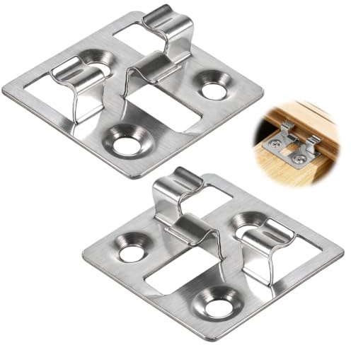 100 Stück WPC Terrassenclips Edelstahl, Abstandhalter 3mm, Höhe 8mm,Silber | Verbund-Terrassendielen Befestigungsclips, Verdeckte Montage Clips für WPC/BPC Dielen, Terrassenbefestigung Set