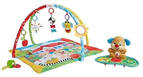 Mattel Fisher-Price FBD45 Lernspaß Hündchens Spieldecke, mehrfarbig