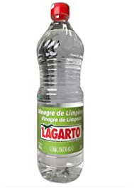 Lagarto Limpiahogar Concentrado - Vinagre De Limpieza - Paquete De 12 X 1000 Ml - Total: 12 L, Transparente, Caja 12 Botellas, 12000 Mililitro, 12 Unidades