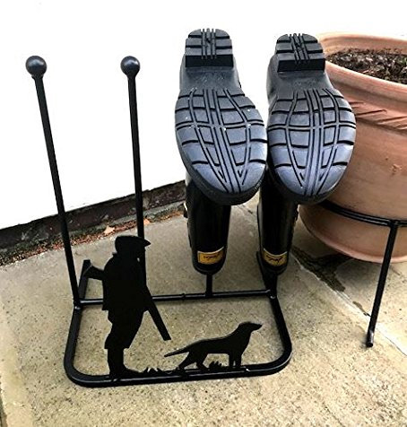 Poppy Forge Unique Gun Down Design Wellington Boot Rack for two pairs