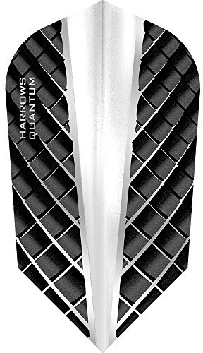 Harrows Quantum Dart-Flights, 100 Mikron, dünn, 3D-Effekt, 1 Set (3 Stück) (transparent)