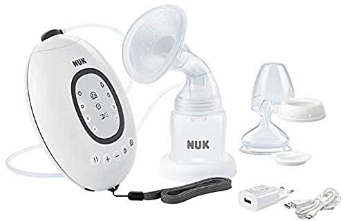 NUK First Choice+ Electric Breast Pump with LED Display, Programmable with Memory Function, Including Milk Container (150 ml)