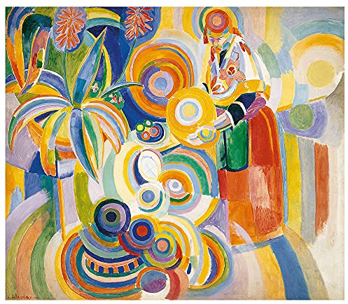 Legendarte - Kunstdruck auf Leinwand - Portugiesische Frau Robert Delaunay - Wanddeko, Canvas cm. 55x60