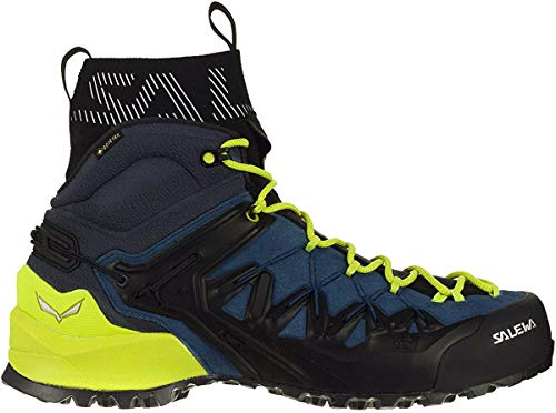 Salewa M Wildfire Edge Mid GTX Blau - Gore-Tex Wasserdichter technischer Herren Gore-Tex Bergsportschuh, Größe EU 40.
