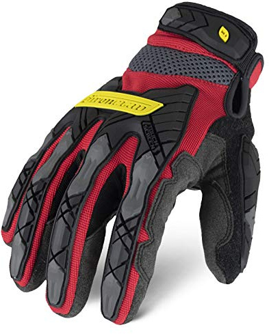 Ironclad Command Impact 360 Cut A5 Work Gloves; Touch Screen Gloves Conductive Palm & Fingers, Impact Protection, Machine Washable, Sized S, M, L, XL, XXL (1 Pair), Red (IEX-MIGR5-03-M)