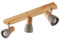 Lindby Deckenlampe Holz Beton, Deckenstrahler schwenkbar und drehbar 3x E14 max. 8W ohne Leuchtmittel Strahler Spots Deckenleuchte