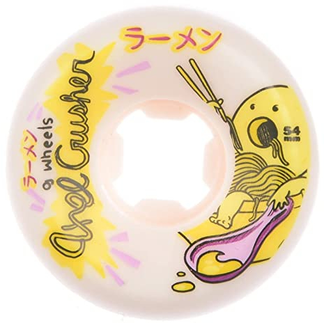 OJ Elite Wheels Axel Crusher Ramen Min Com101a Skateboard-Räder, weiß, 54 mm